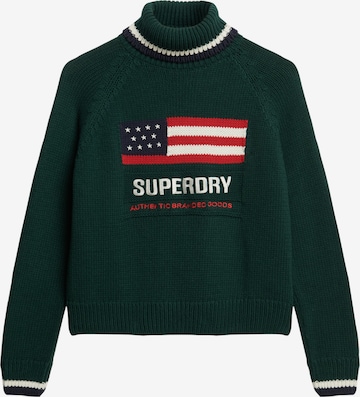 Superdry Pullover 'Americana' in Grün: Vorderseite