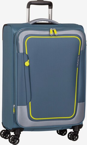 American Tourister Cart 'Pulsonic Spinner 68 EXP' in Blue: front