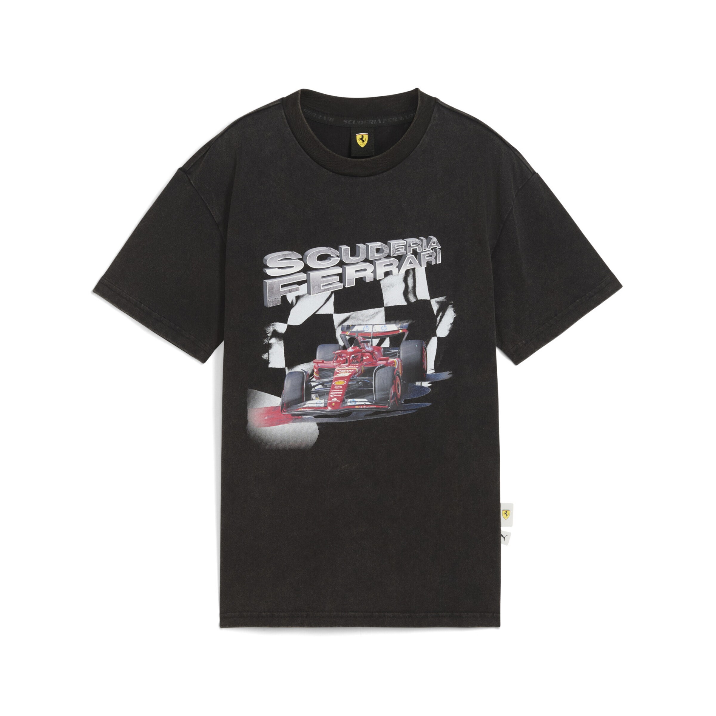 PUMA Shirt 'Scuderia Ferrari' in Black: front