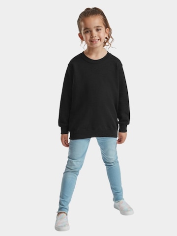 FRUIT OF THE LOOM Sweatshirt 'Crewneck sweatshirt for kids' in Zwart: voorkant