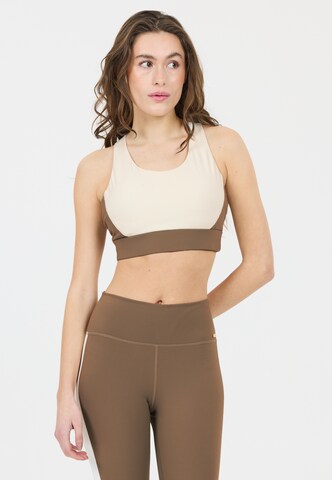 Athlecia Bustier Sport bh 'Lris' in Beige: voorkant