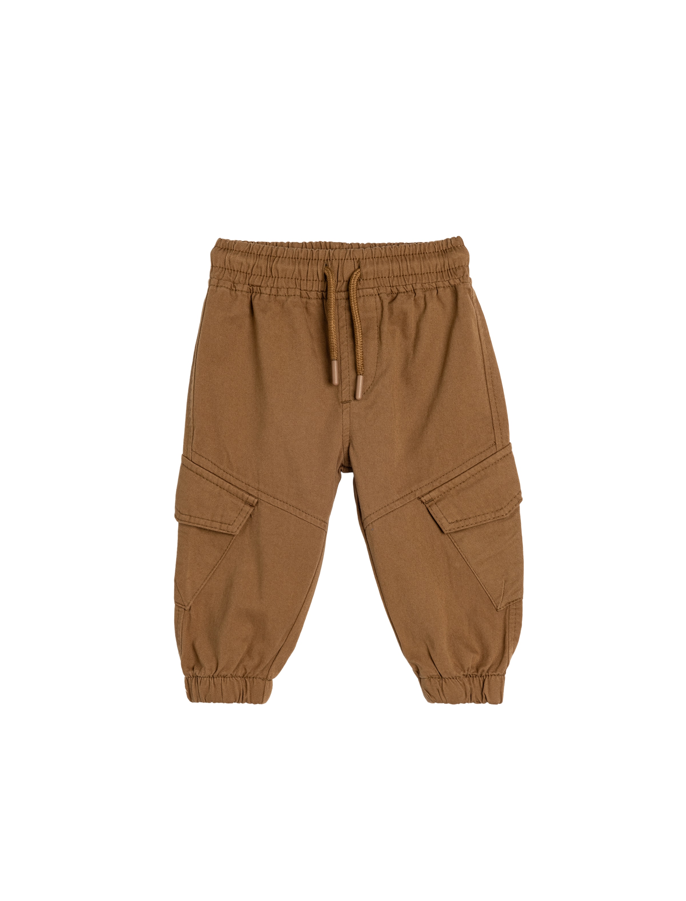 Koton Tapered Broek in Bruin: voorkant