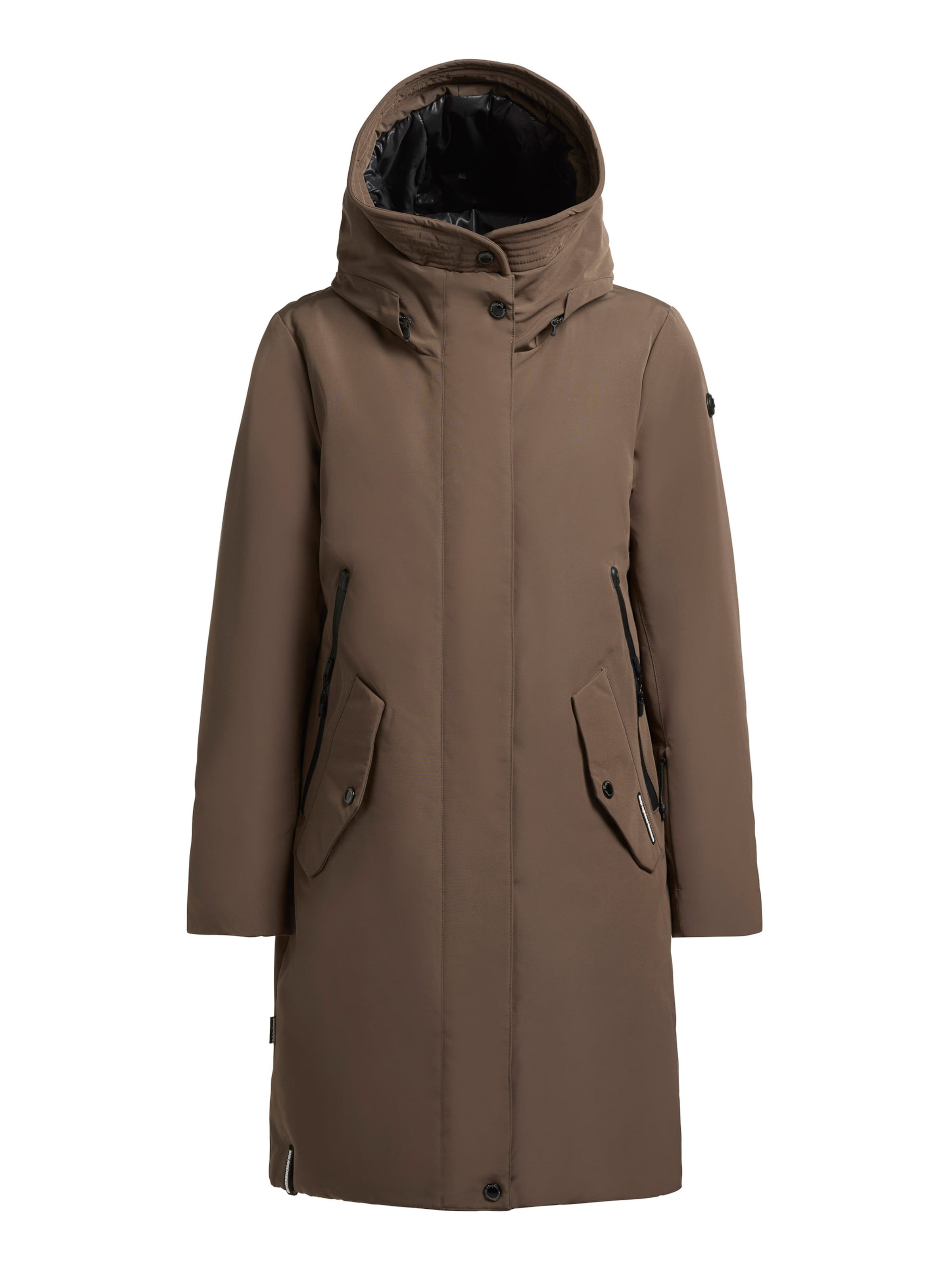 khujo Vinterkappa 'Charlyn5' i brunmelerad, Produktvy