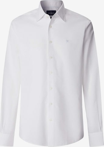 Hackett London Hemd 'End On End' in Weiß: Vorderseite