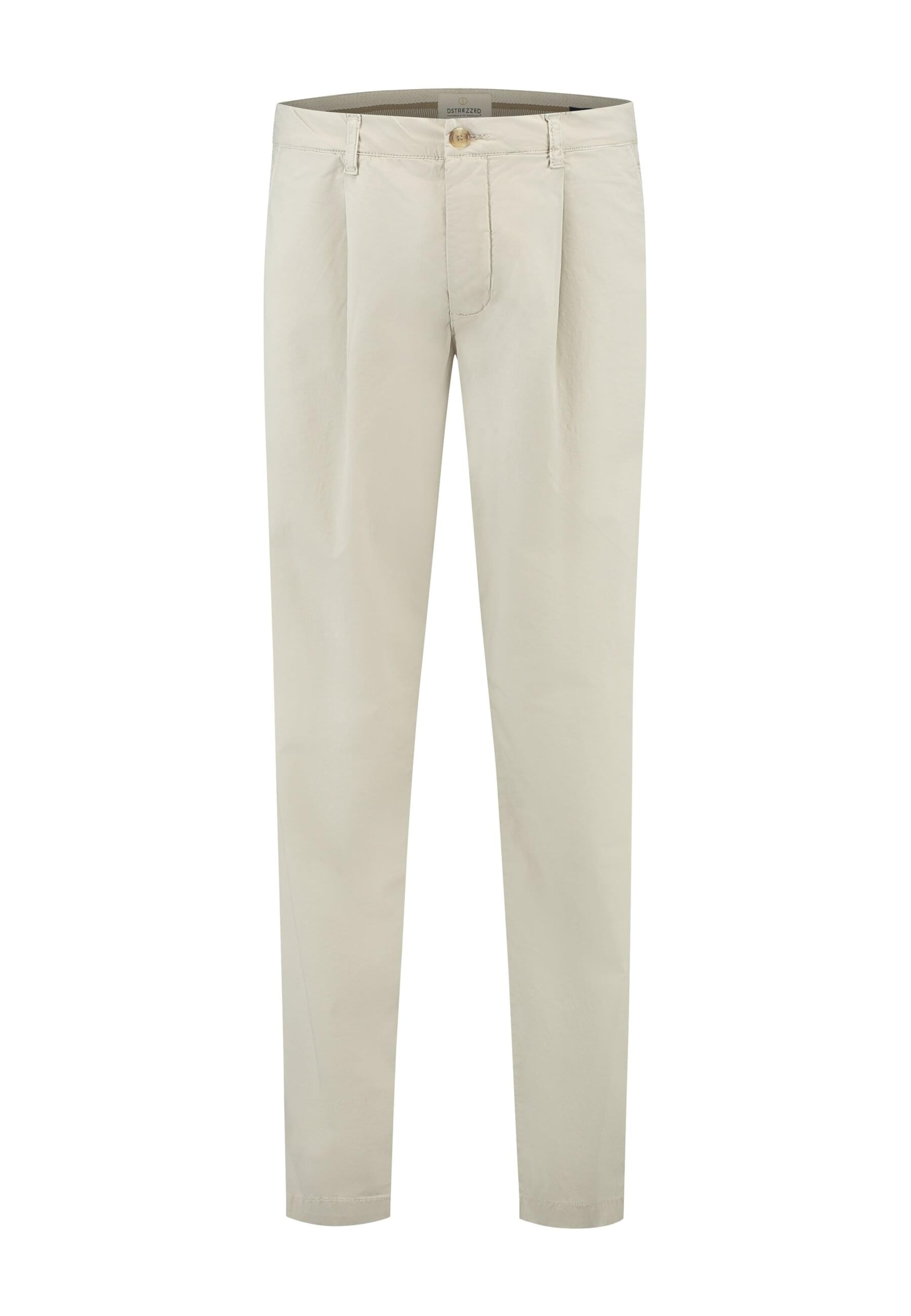 Loosefit Pantaloni con pieghe 'Henry' di Dstrezzed in grigio: frontale