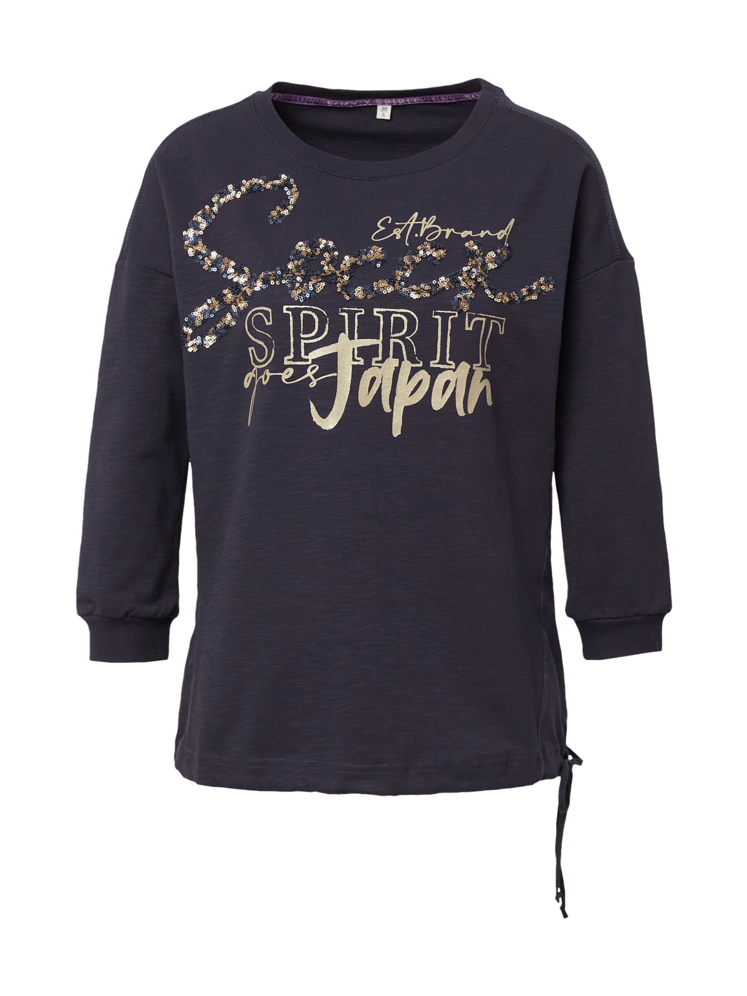 Felpa 'Konnichiwa' di Soccx in blu: frontale