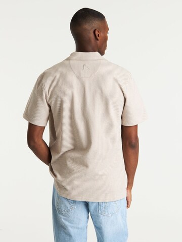 CHASIN' Comfort fit Overhemd 'Doby Sear' in Beige