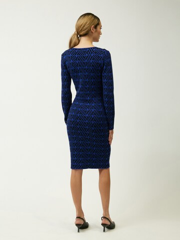 Abito in maglia di Influencer in blu