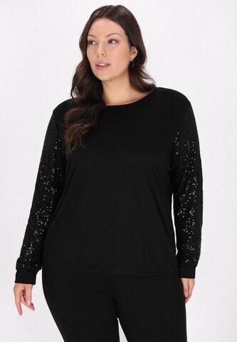 usha BLACK LABEL Blouse in Black: front