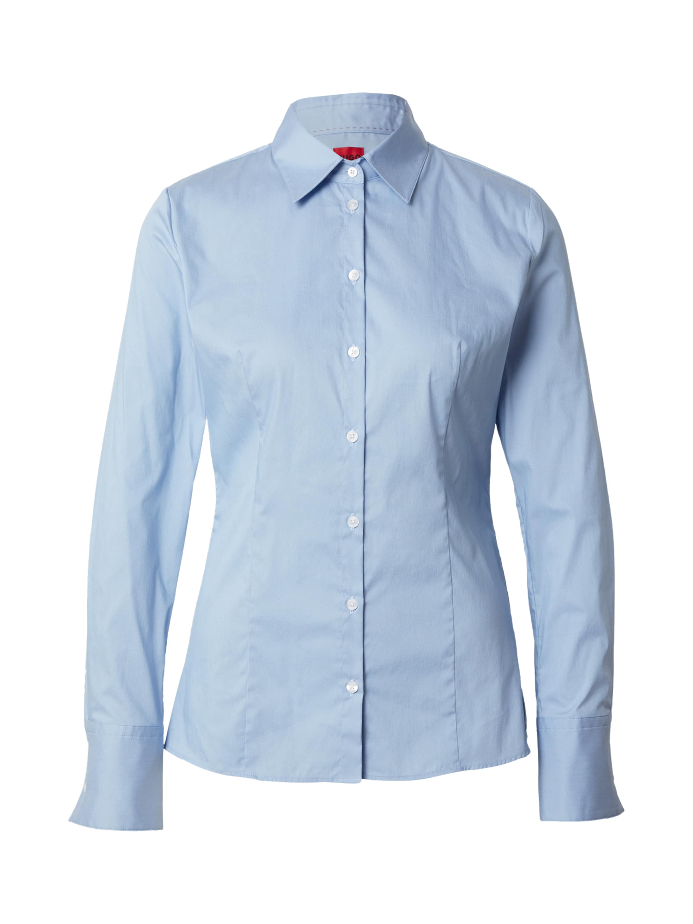 HUGO Μπλούζα σε μπλε: μπροστά