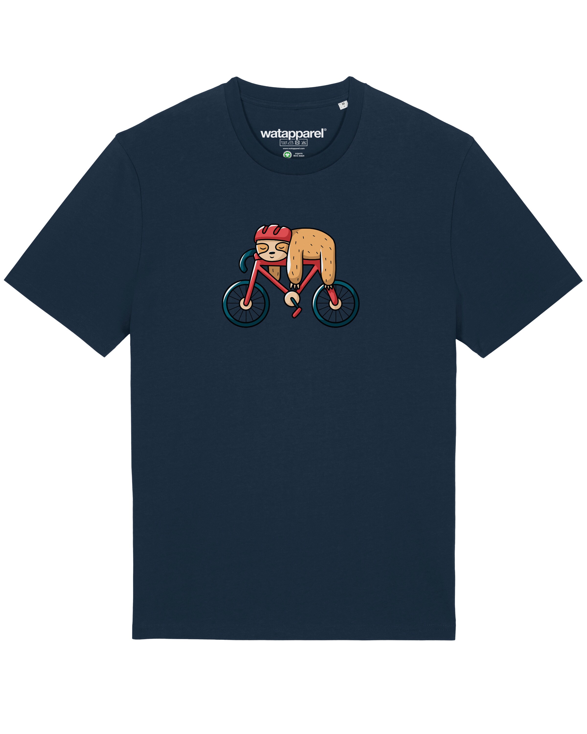 Watapparel T-Shirt ' Sloth ' in Blau: Vorderseite