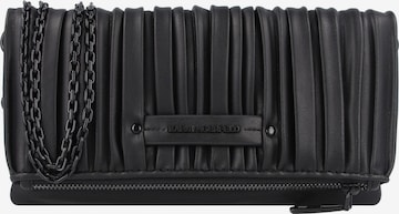 Karl Lagerfeld - Bolso de hombro en negro: frente