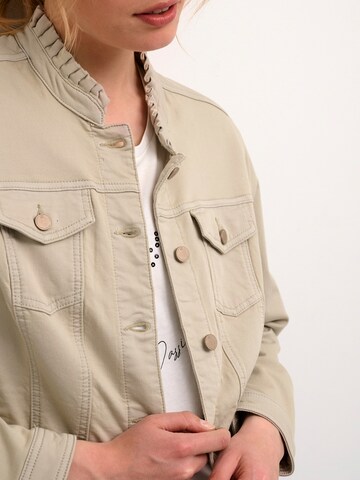 Cream Between-Season Jacket 'Nuka' in Grey