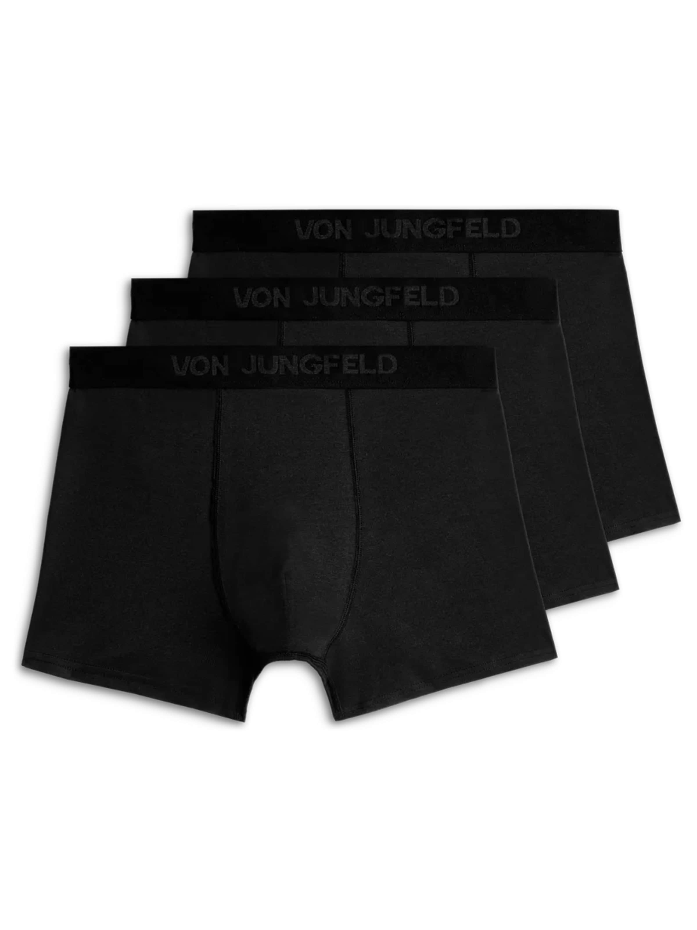 Von Jungfeld Boxershorts 'Briefs'‌‌‌‌‌‌‌‌ in Schwarz: Vorderseite