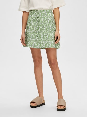 SELECTED FEMME - Falda 'Elea' en verde: frente