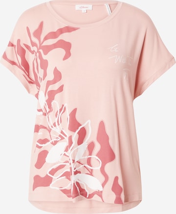 s.Oliver Shirt in Roze: voorkant