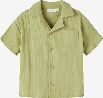 Lil ' Atelier Kids Comfort fit Button Up Shirt 'Hessa' in Green: front