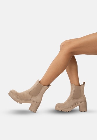 Boots chelsea di Elara in beige