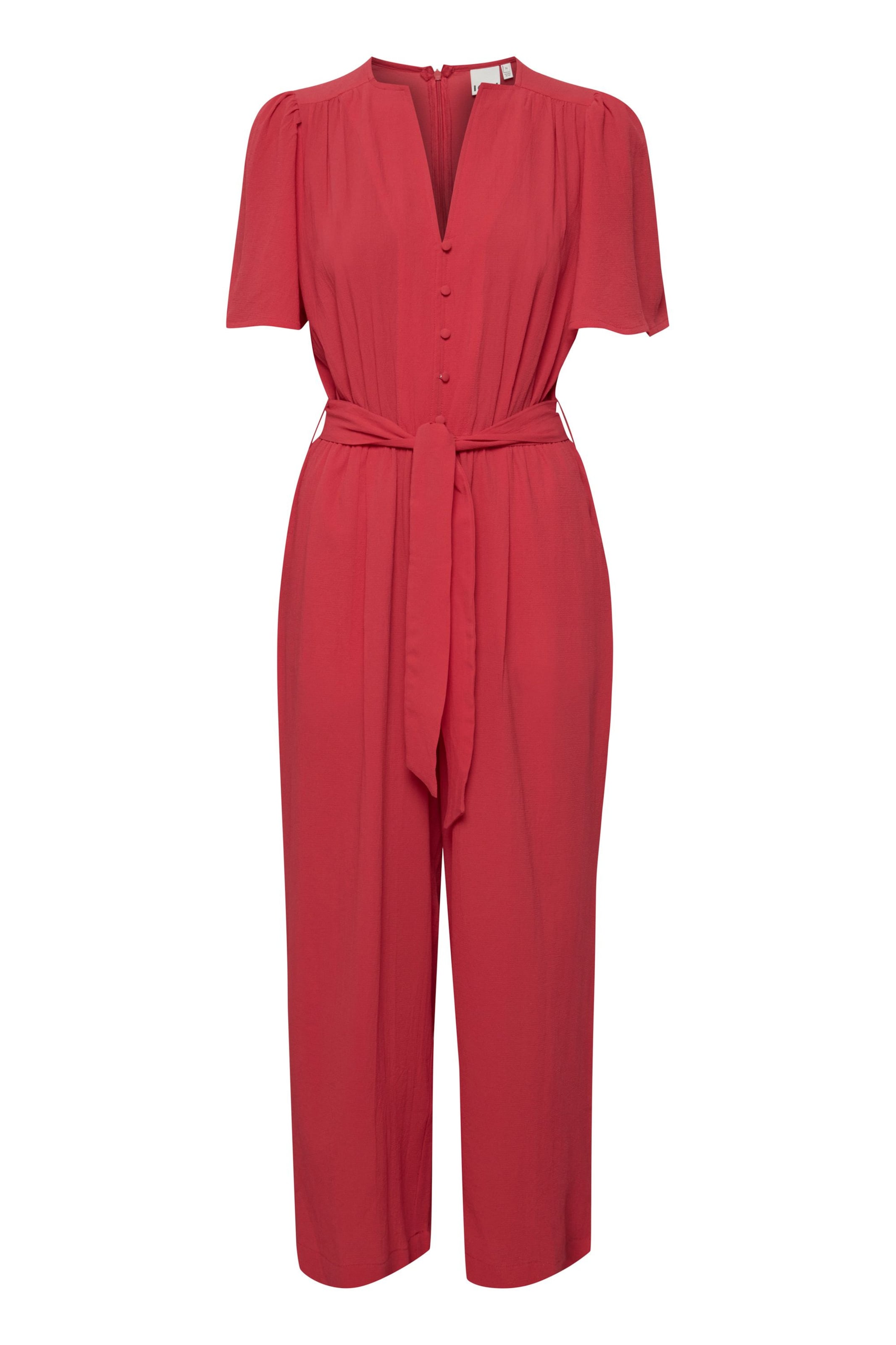 ICHI Jumpsuit 'Gitty' i rød: forside