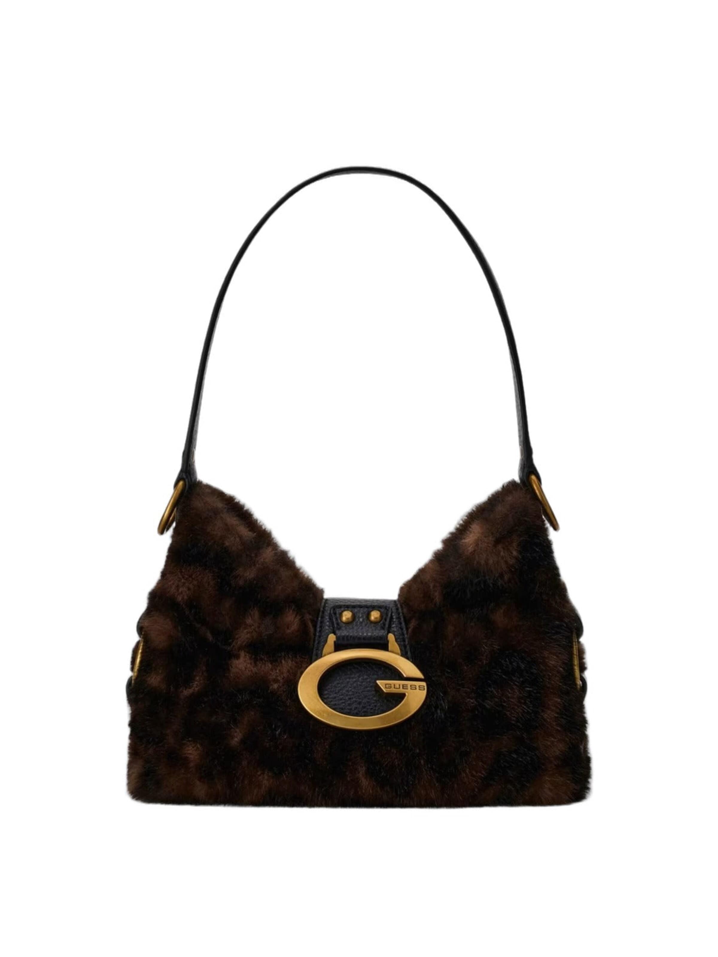 GUESS Schoudertas 'Camden' in Bruin: voorkant