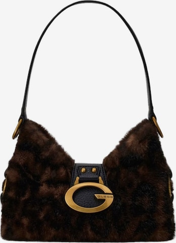 GUESS Schoudertas 'Camden' in Bruin: voorkant