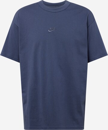 T-Shirt 'Essential' Nike Sportswear en bleu : devant