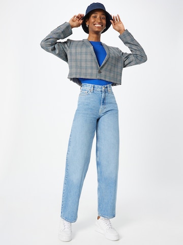 WEEKDAY Wide Leg Jeans 'Rail' in Blau