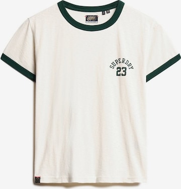 T-shirt Superdry en beige : devant