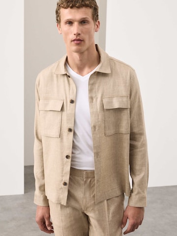 Fit confort Chemise Marks & Spencer en beige : devant