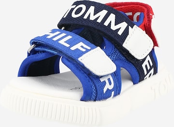 TOMMY HILFIGER Open schoenen in Blauw: voorkant