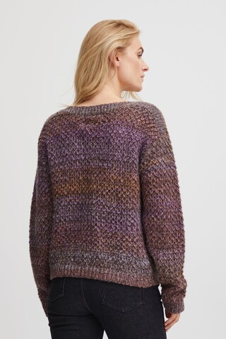 PULZ Jeans Sweater 'Iris' in Brown