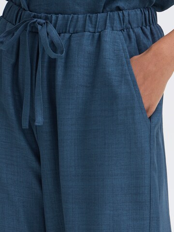 ICHI Широки крачоли Панталон 'IHKATICO' в синьо