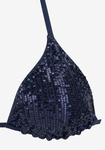 BRUNO BANANI Triangel Bikini in Blauw