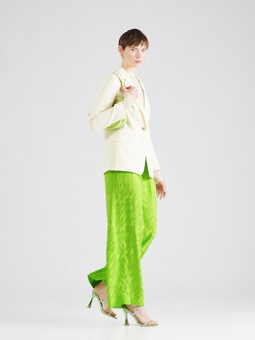 SELECTED FEMME Wide leg Pleat-Front Pants 'CONSTANZA' in Green