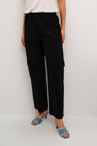 Loosefit Pantalon 'Anaya' Kaffe en noir : devant