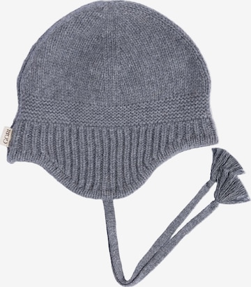 GOBI Cashmere - Sombrero 'Ultimate Warmth Knit Tie Hat' en gris: frente