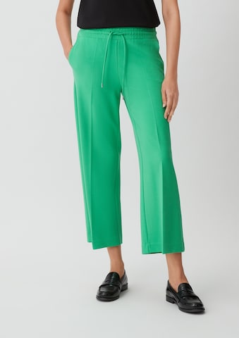 Wide Leg Pantalon à plis COMMA en vert : devant