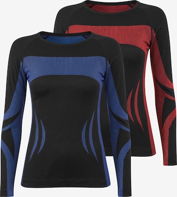 normani Base Layer in Schwarz: Vorderseite