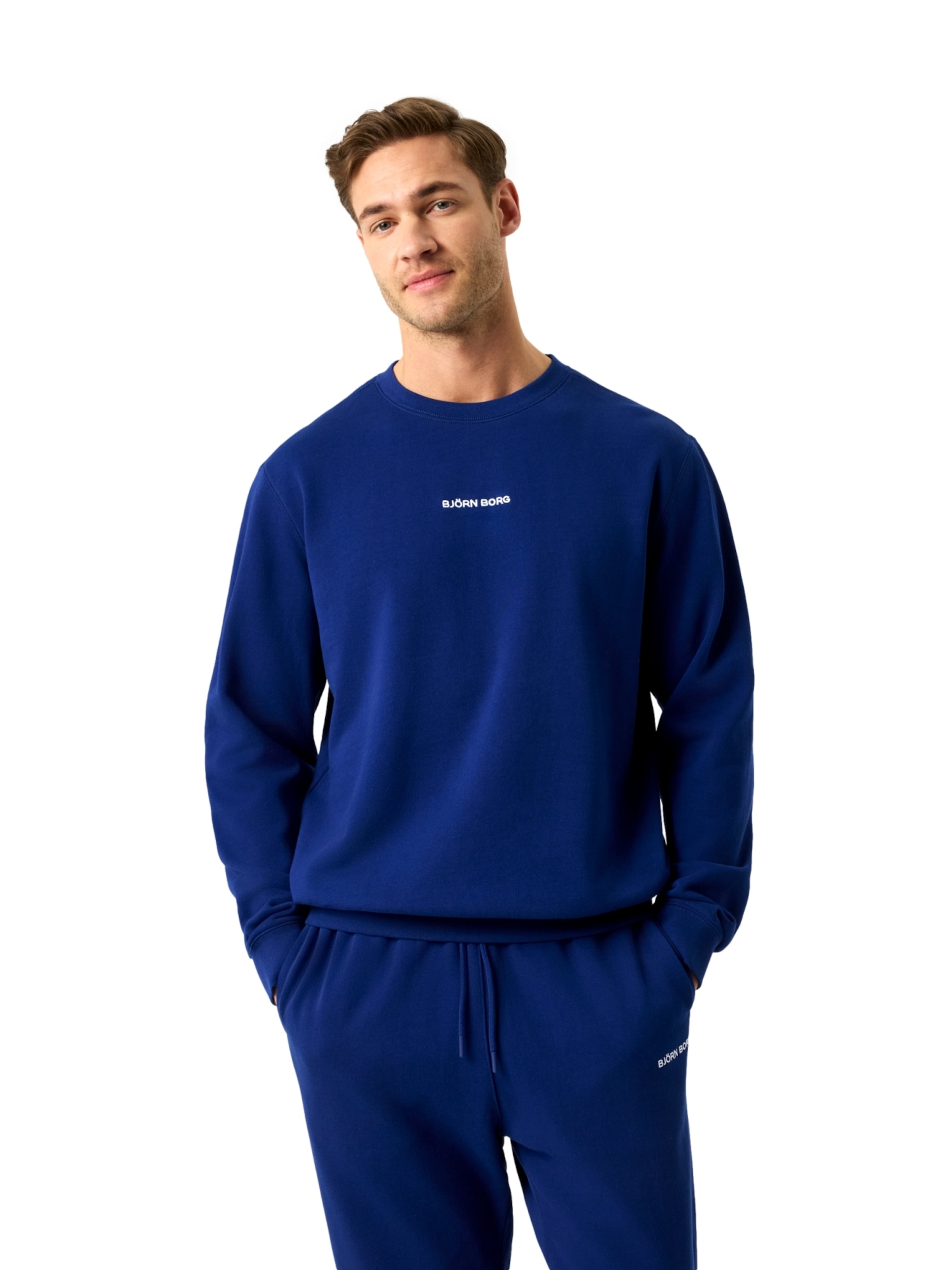 Felpa sportiva di BJÖRN BORG in blu: frontale