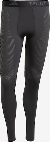 Skinny Pantalon de sport ADIDAS PERFORMANCE en noir : devant