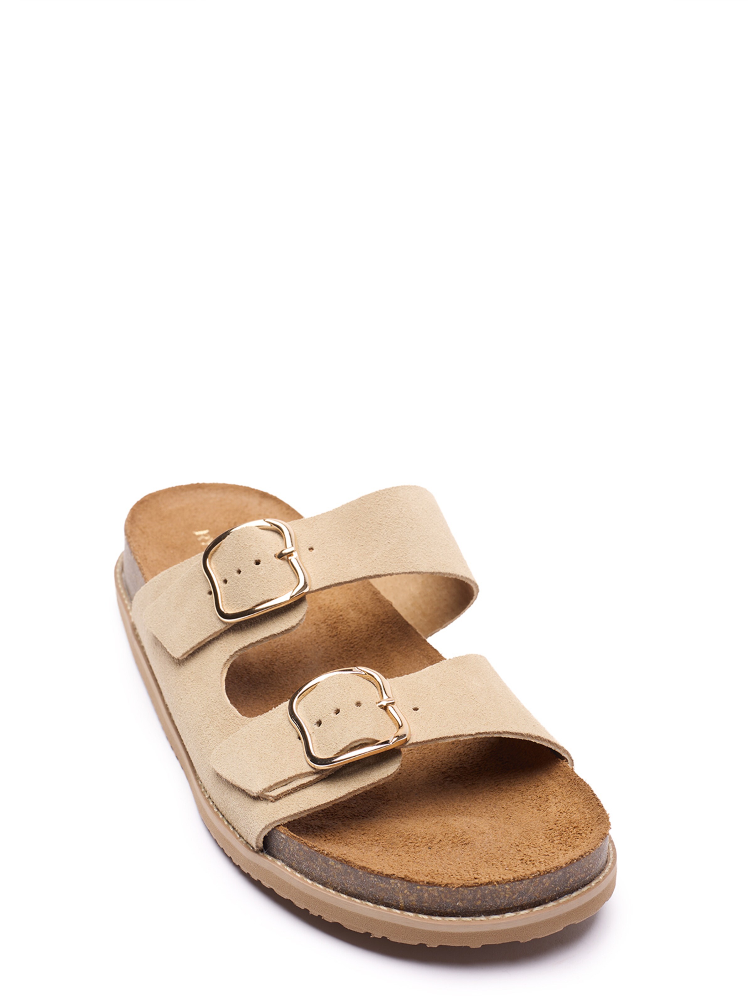 RYLKO Klapki w kolorze beżowy