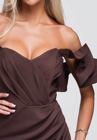 Ombre Abendkleid in Braun