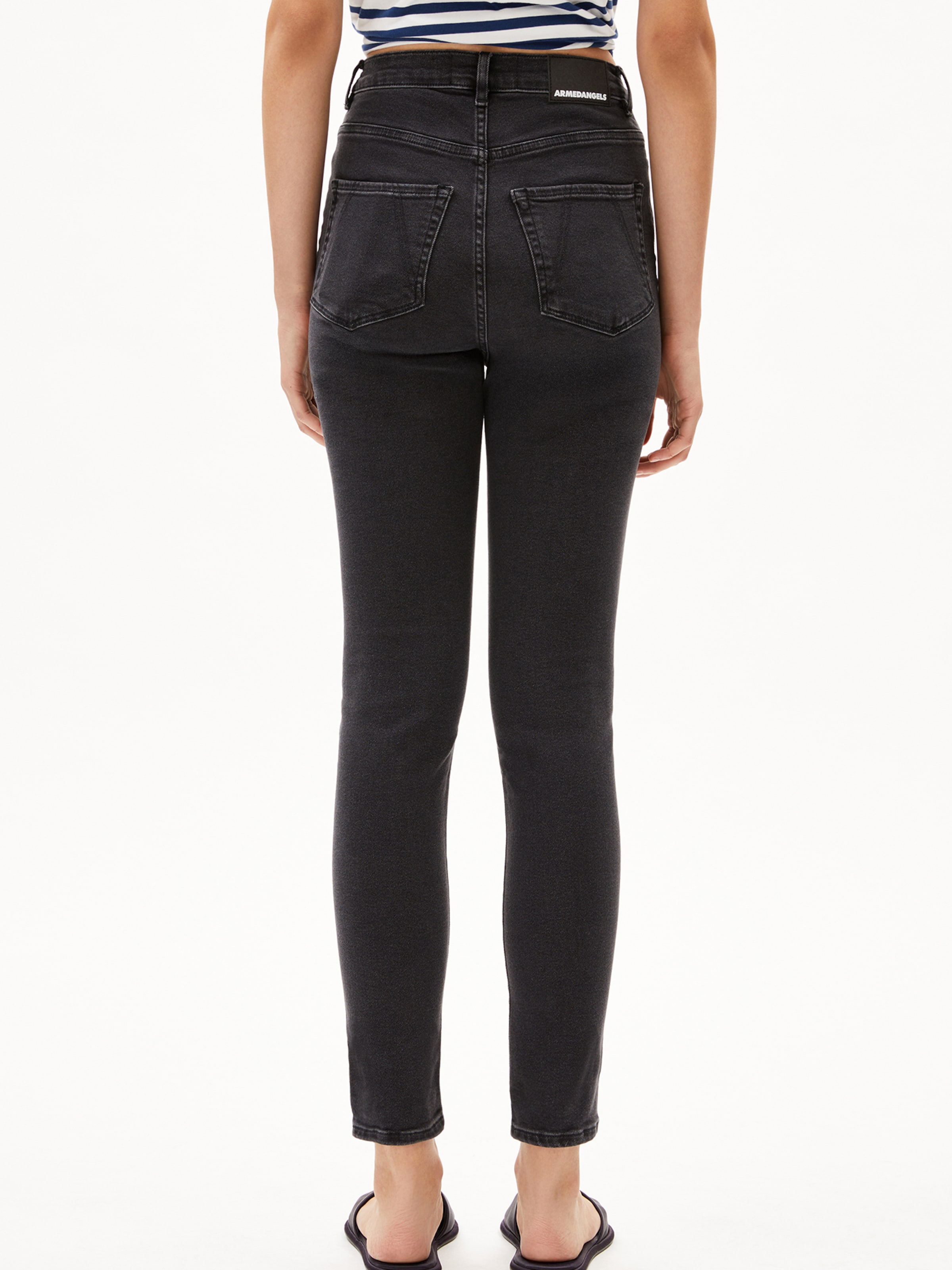 ARMEDANGELS Skinny Jeans 'INGAA' in Black: front
