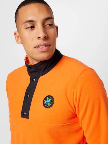 ADIDAS ORIGINALS Sweatshirt 'Wander Hour Quarter-Snap Polar Fleece' in Oranje