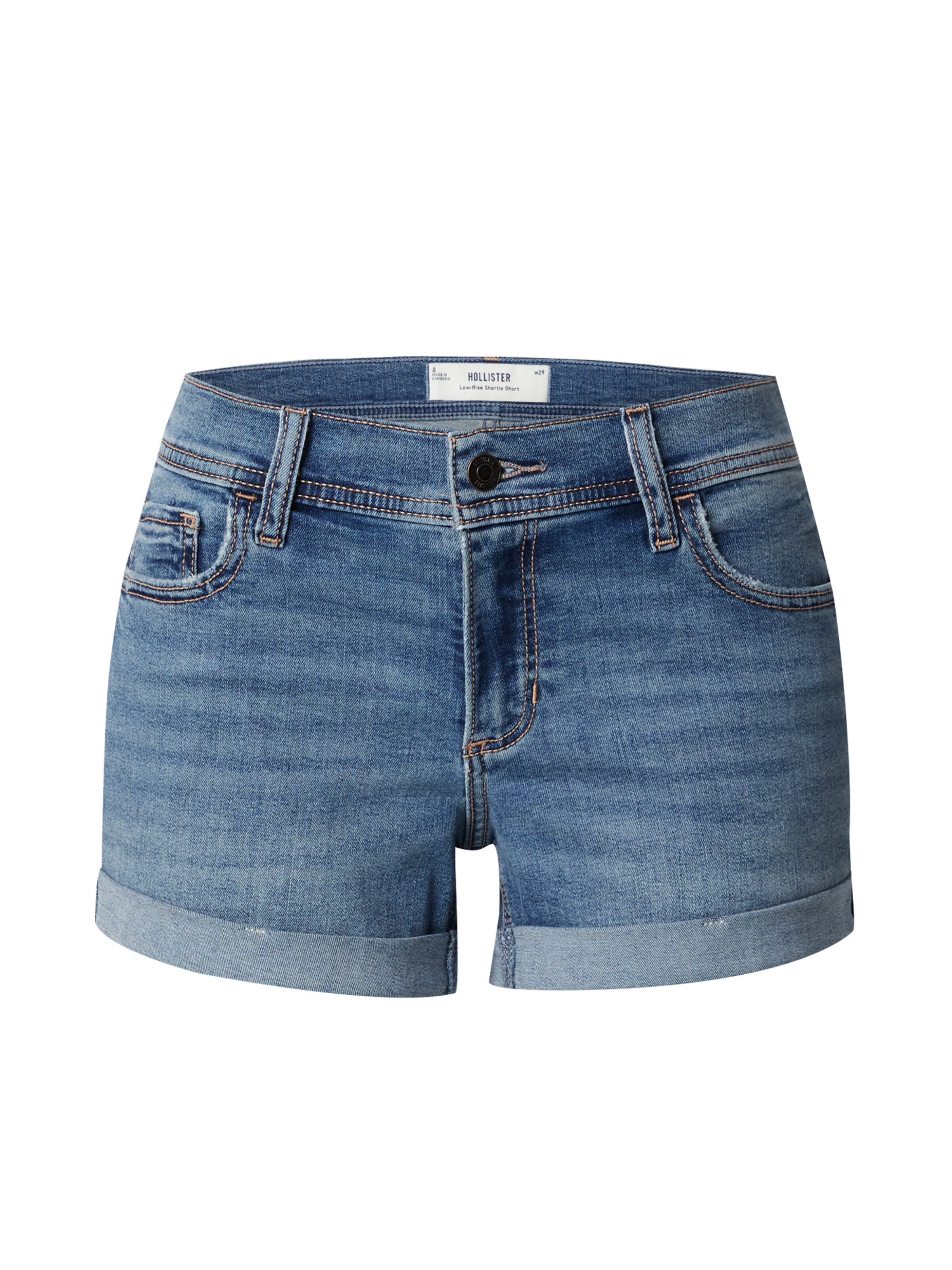 HOLLISTER Слим Джинсы в Синий: спереди