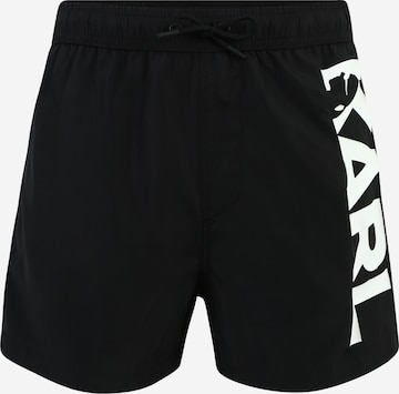 Shorts de bain Karl Lagerfeld en noir : devant