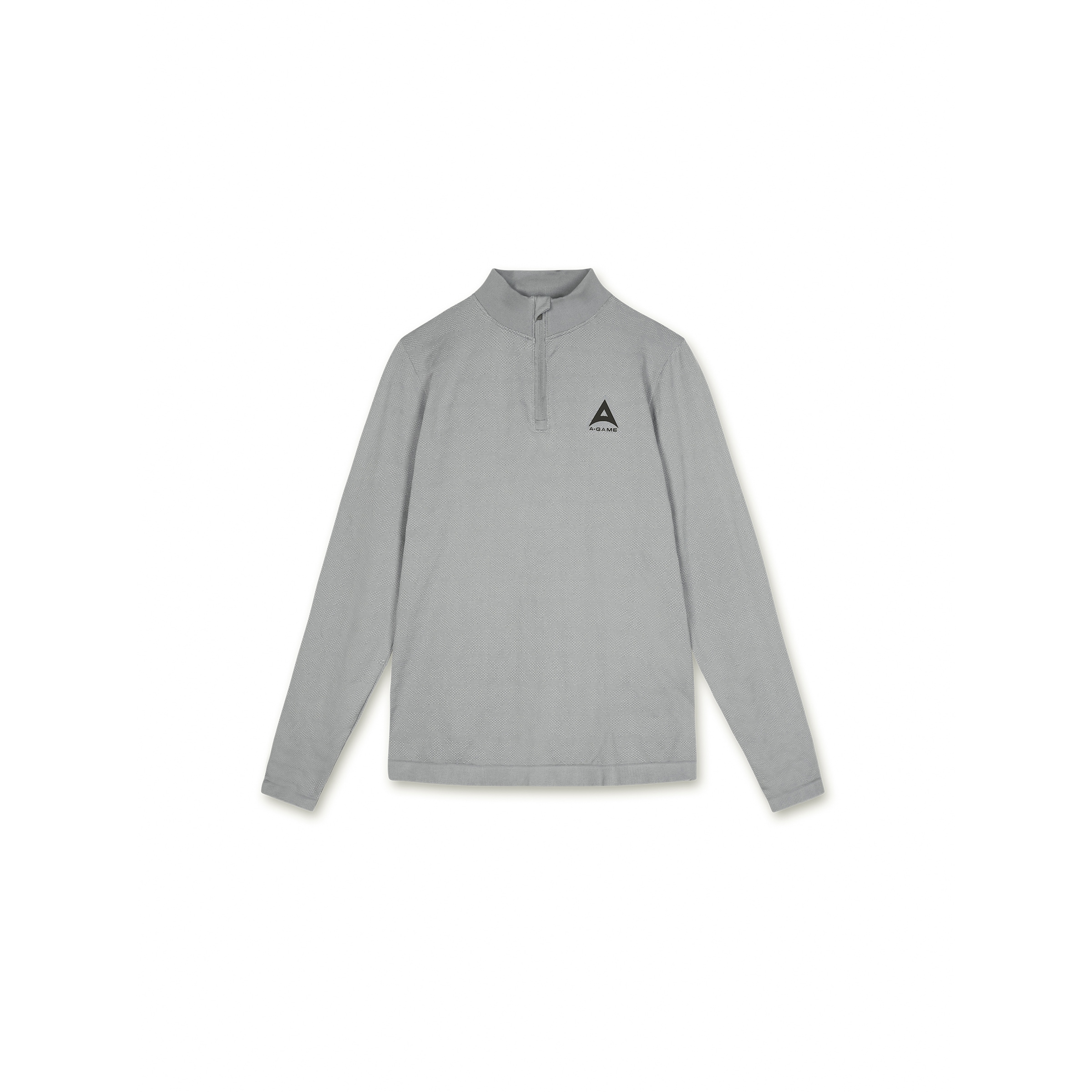 A-Game Shirt in Grau: Vorderseite