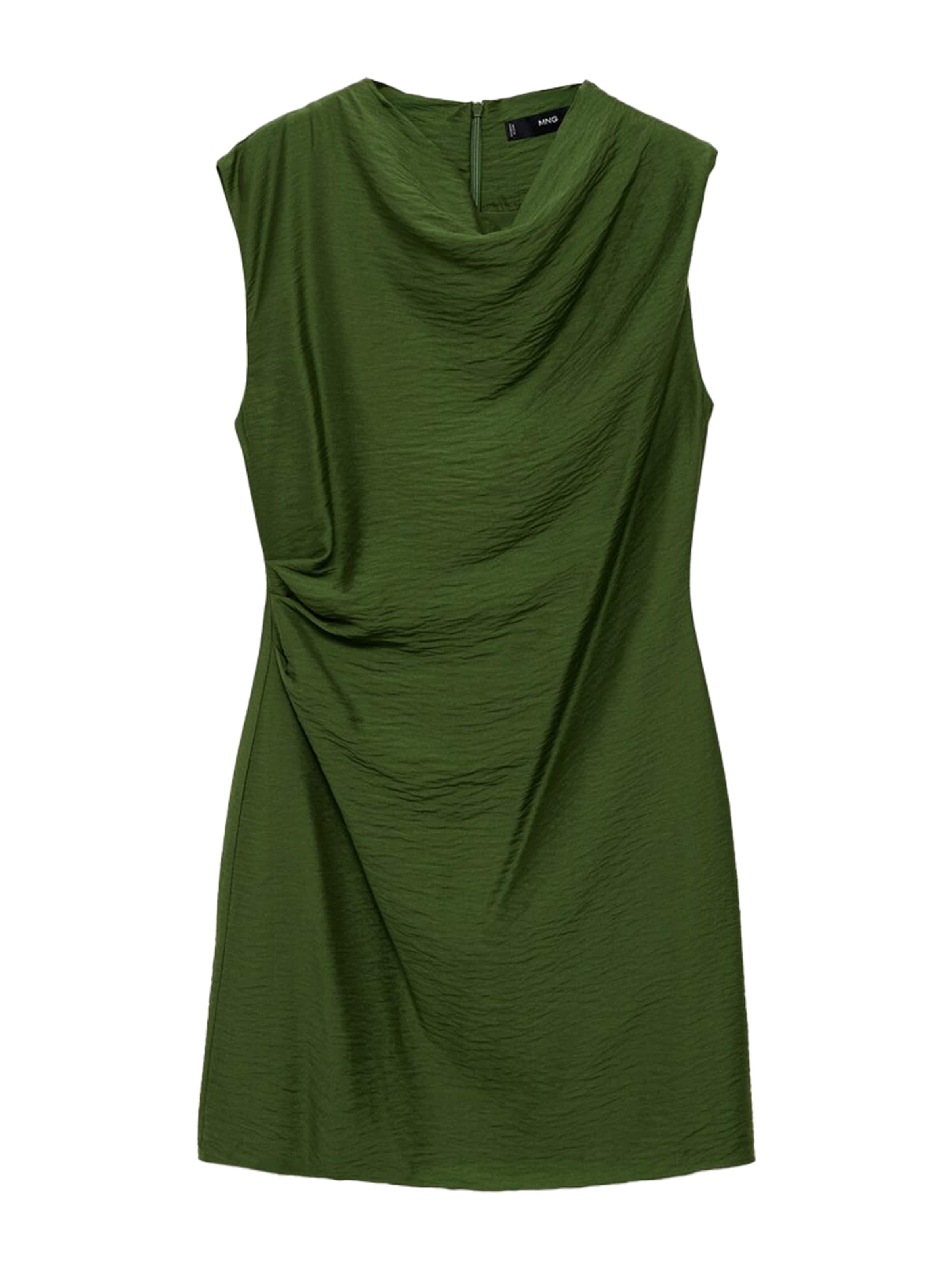 MANGO Kleid 'CARLOTA' in Grün: Vorderseite