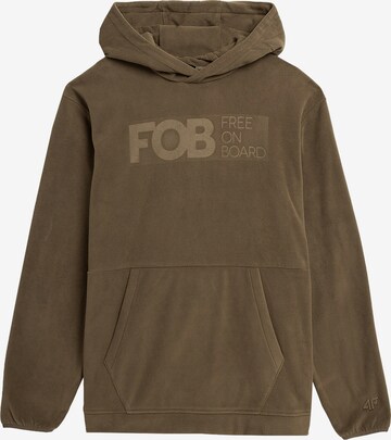 4F Sweatshirt in Bruin: voorkant