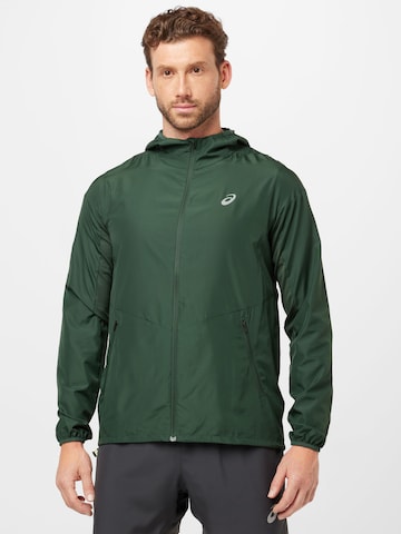 ASICSSportska jakna 'ACCELERATE' - zelena boja: prednji dio